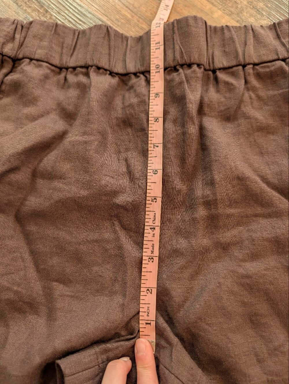 J Crew Tropez 100% Linen Lightweight Summer Shorts Dark Brown Chocolate Sz S - Picture 11 of 12